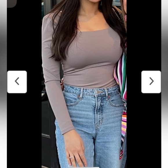 Express square next long sleeve body contour size XL NWT - Picture 4 of 4